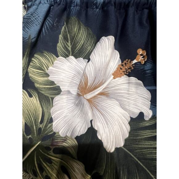 VTG Hawaiian Aloha Print Cotton Barkcloth Luau Hand Bag Retro 10x9 - Picture 6 of 9